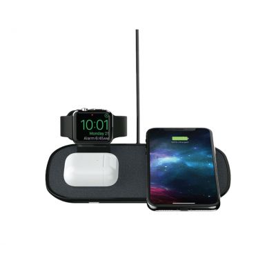 Đế sạc không dây Mophie 3in1 dành cho iPhone, AirPods và Apple Watch