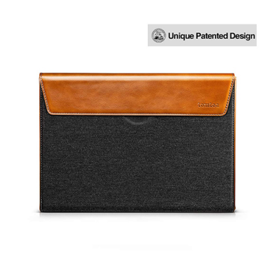 TÚI CHỐNG SỐC TOMTOC (USA) PREMIUM LEATHER FOR MACBOOK 15/16INCH